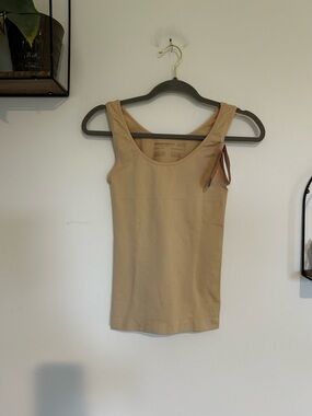 NWT Shapermint All Day Every Day Tank Cami Beige Size Large